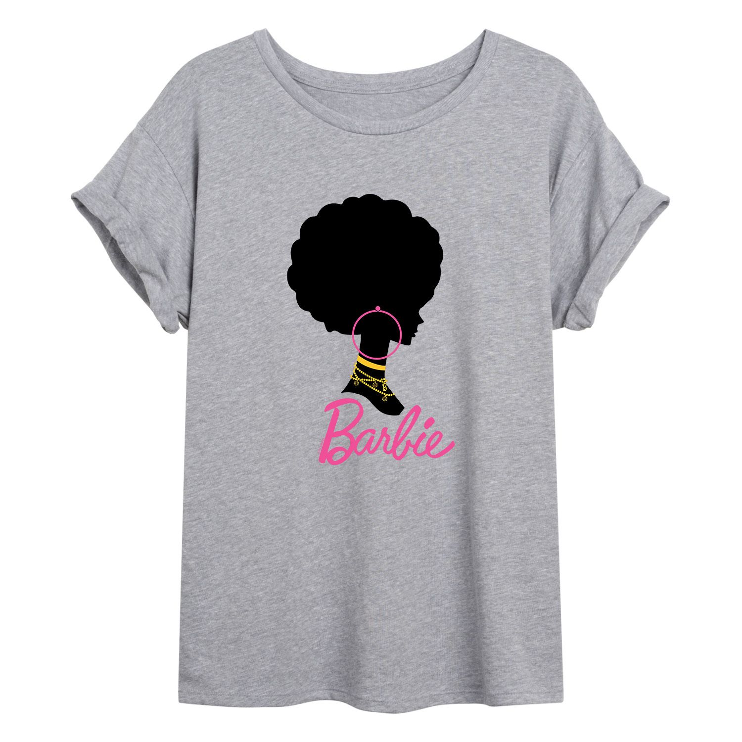 black and white barbie shirt