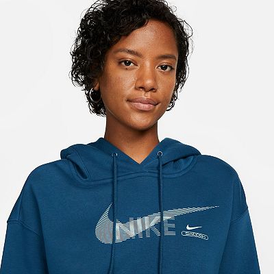 Women s Nike Sportswear Swoosh Fleece Crop Hoodie