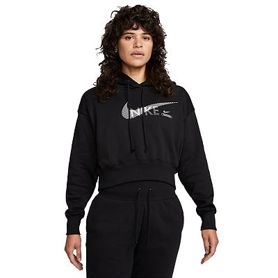 Women s Nike Sportswear Swoosh Fleece Crop Hoodie