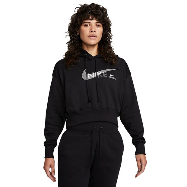 Women s Nike Sportswear Swoosh Fleece Crop Hoodie