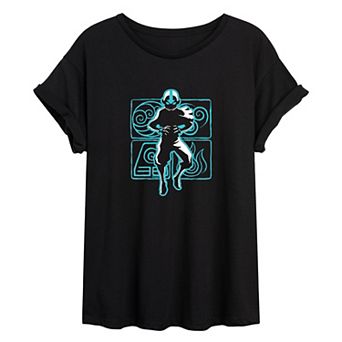 Juniors' Avatar Aaang Oversized Graphic Tee