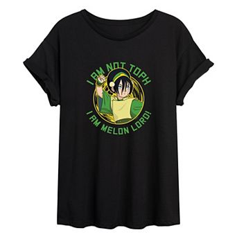 Juniors' Avatar "I Am Melon Lord" Toph Oversized Tee