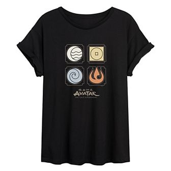 Juniors' Avatar Four Nations Oversized Graphic Tee