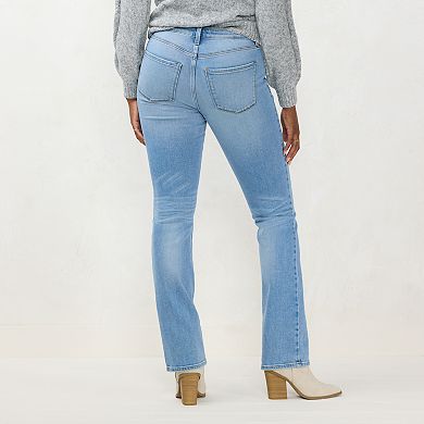 Women's LC Lauren Conrad Curvy High-Rise Barely Bootcut Jeans