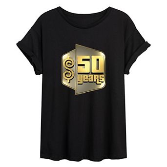 Juniors' The Price Is Right 50 Years Oversized Graphic Tee
