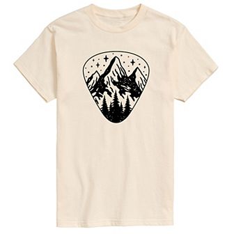 Men's Guitar Pick Outdoor Scene Tee