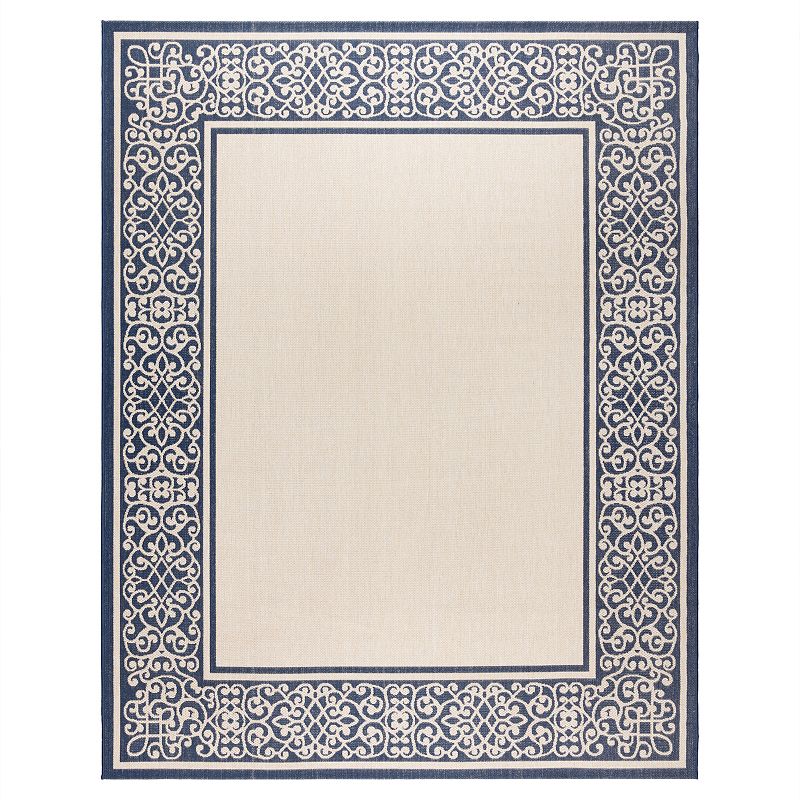 Gertmenian Paseo Savannah Border Rug, Blue, 5X7 Ft