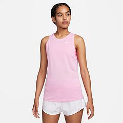 Nike Dri-FIT One Women's Training Tank - Light Fusion Red/White