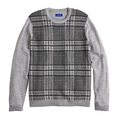 Men's Apt. 9® Merino Wool Blend Pattern Sweater