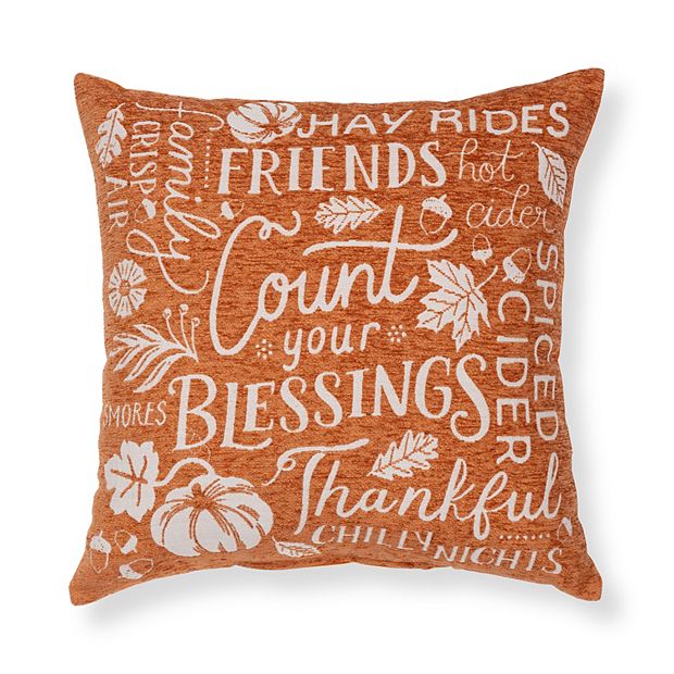 Kohls fall throw store pillows