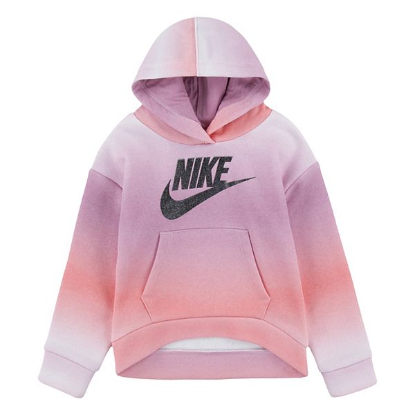 Toddler Girl Nike Fleece Ombre Logo Graphic Hoodie