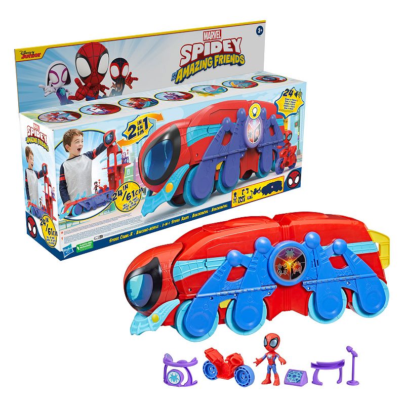 Spidey and His Amazing Friends Spider Crawl-r Play Set with Tower Mode