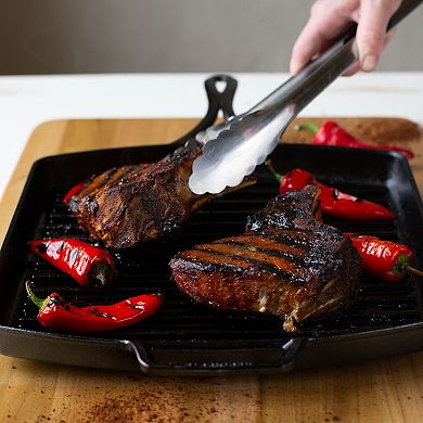 Lodge Blacklock 12-in. Triple-Seasoned Cast-Iron Grill Pan