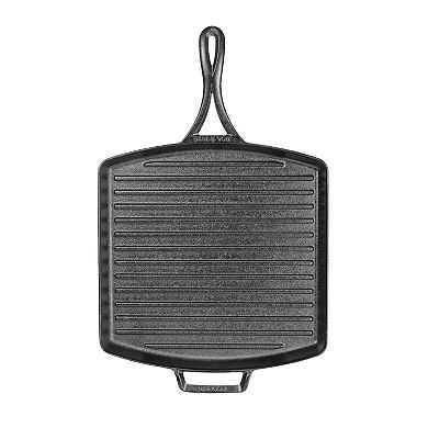Lodge Blacklock 12-in. Triple-Seasoned Cast-Iron Grill Pan