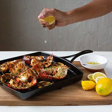 Lodge Blacklock 12-in. Triple-Seasoned Cast-Iron Grill Pan