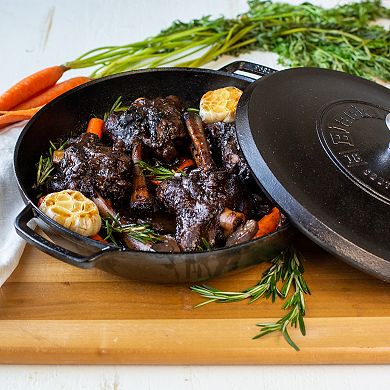 Lodge Blacklock 4-qt. Triple-Seasoned Cast-Iron Braiser With Lid