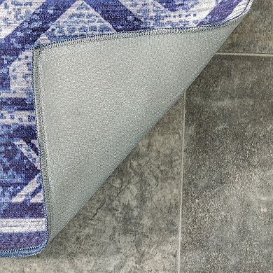 nuLOOM Fae Geometric Machine Washable Indoor Outdoor Area Rug