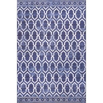 nuLOOM Fae Geometric Machine Washable Indoor Outdoor Area Rug