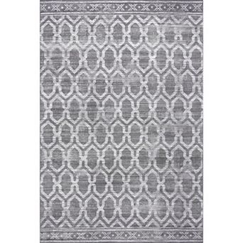 nuLOOM Fae Geometric Machine Washable Indoor Outdoor Area Rug