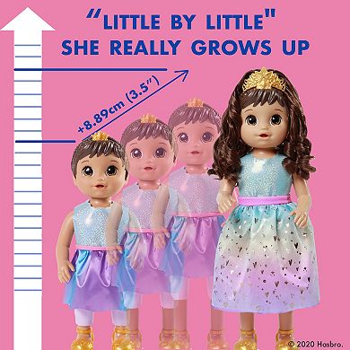 Baby Alive Princess Ellie Grows Up! Doll, Brown Hair