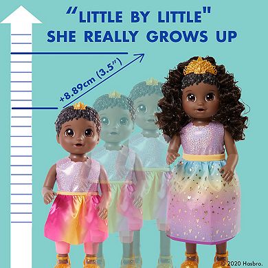 Baby Alive Princess Ellie Grows Up! Doll, Black Hair