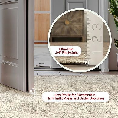 nuLOOM Brielle Machine Washable Vintage Medallion Area Rug