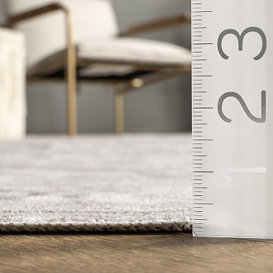 nuLOOM Brielle Machine Washable Vintage Medallion Area Rug