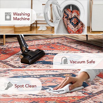 nuLOOM Carolyn Machine Washable Tribal Motif Area Rug