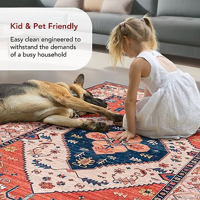 nuLOOM Carolyn Machine Washable Tribal Motif Area Rug