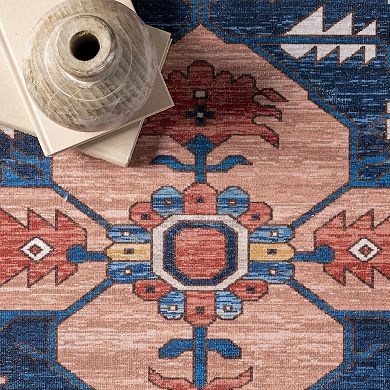 nuLOOM Carolyn Machine Washable Tribal Motif Area Rug