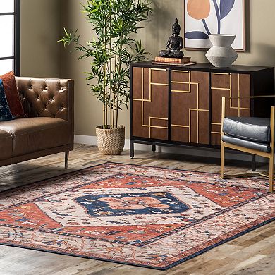 nuLOOM Carolyn Machine Washable Tribal Motif Area Rug