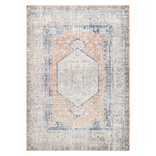 nuLOOM Jacquie Machine Washable Vintage Floral Area Rug