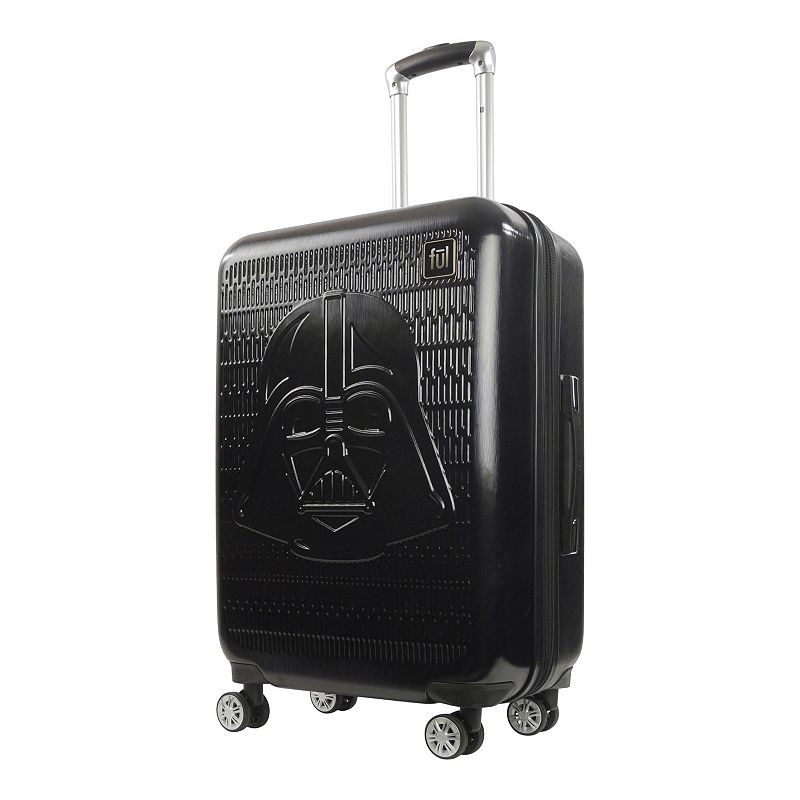 ful Star Wars Darth Vader Embossed 25-Inch Hardside Spinner Luggage, Black,