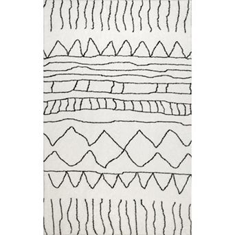 nuLOOM Sandie Bohemian Machine Washable Shag Area Rug