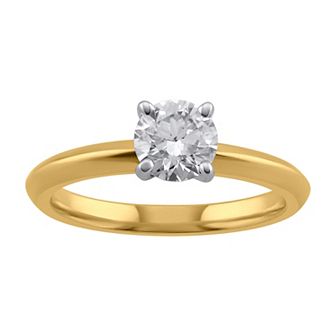Arctic Clear 1/2 Carat T.W. Lab-Grown Diamond Solitaire Engagement Ring