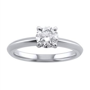Arctic Clear 1/2 Carat T.W. Lab-Grown Diamond Solitaire Engagement Ring