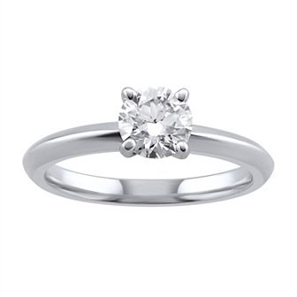 Arctic Clear 3/4 Carat T.W. Lab-Grown Diamond Solitaire Engagement Ring