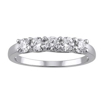 Arctic Clear 3/4 Carat T.W. Lab-Grown Diamond Five Stone Ring