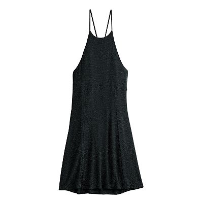 slim fit dress slacks Halter Fit & Flare Shapewear Mini Dress main image 1