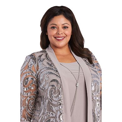 Plus Size R&M Richards Jacket & Dress Set