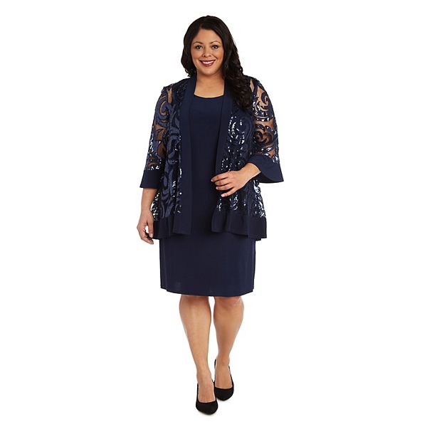 Plus Size R M Richards Jacket Dress Set