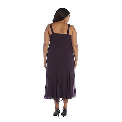 Plus Size R&M Richards Godet Jacket & Dress Set