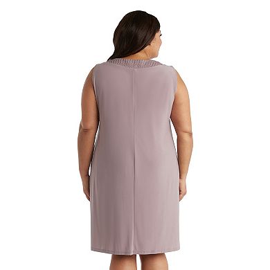 Plus Size R&M Richards 2-Piece Glitter Jacket Dress