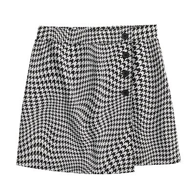 Juniors SO Side Buttoned Faux Wrap Mini Skirt