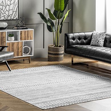 nuLOOM Kira Machine Washable Tribal Geometric Area Rug