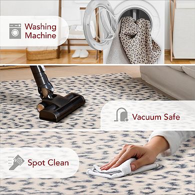 nuLOOM Mason Machine Washable Contemporary Leopard Print Area Rug