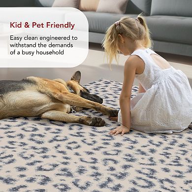 nuLOOM Mason Machine Washable Contemporary Leopard Print Area Rug