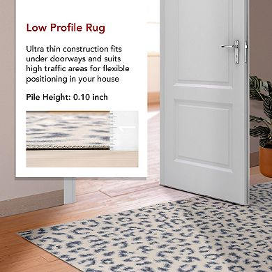 nuLOOM Mason Machine Washable Contemporary Leopard Print Area Rug