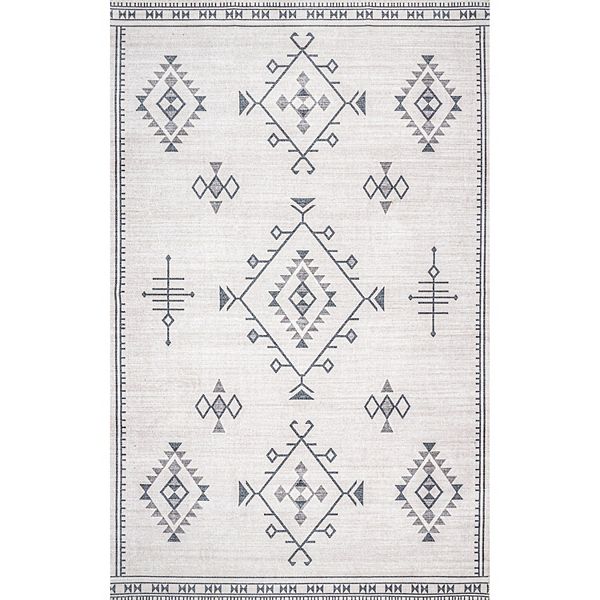 nuLOOM Evalyn Machine Washable Southwestern Motif Area Rug