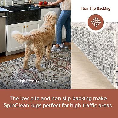 nuLOOM Evalyn Machine Washable Southwestern Motif Area Rug